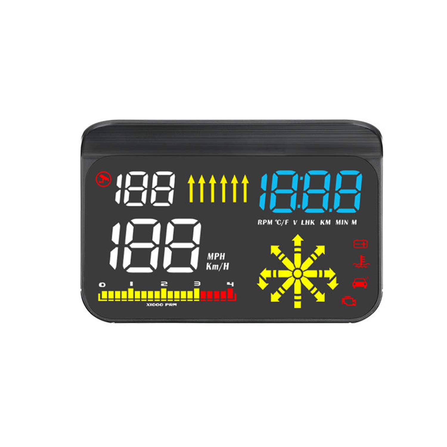 MOLEAQI M15 Head Up Display OBD Car Electronics HUD Display Speedometers Overspeed Warning OBD2 GPS Dual Mode Projector 2020 Newest