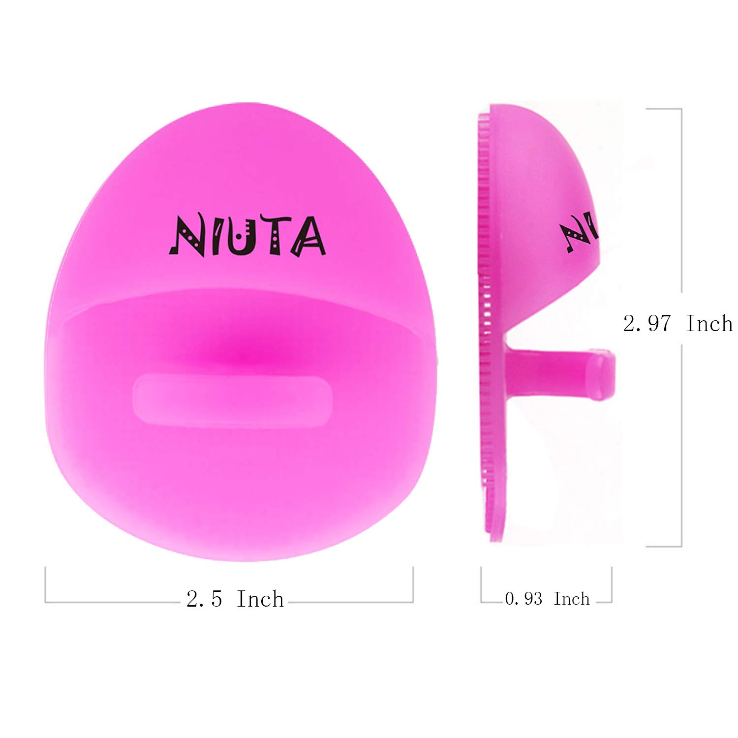 NIUTA Super Soft Silicone Face Scrubber, Manual Facial Cleansing Brushes, Face Massager and Exfoliator for Sensitive, Delicate, Dry Skin: Beauty