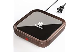 Kepwam Coffee Mug Warmer Smart Cup Warmer - Excellent Heating & Highest Temp Setting & Light Indicator, Coffee Warmer for Desk Auto Shut Off, Candle Warmer Plate for Beverage, Gifts for Women Men Mom