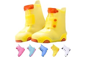 MLUUHK Rain Shoe Covers, Waterproof Shoe Covers for Kids Rain Boot, Non-Slip Reusable Galoshes for Boys and Girls