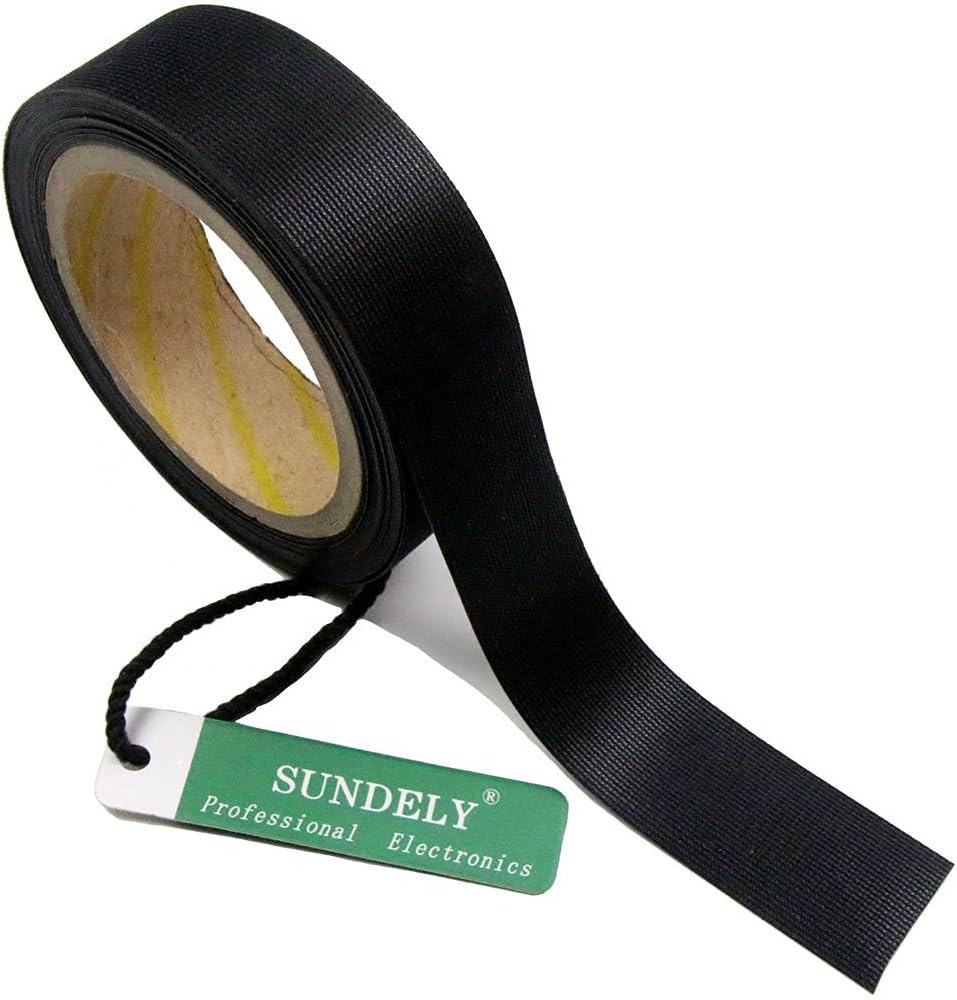 SUNDELY Iron on Hot Melt Seam Sealing Repair Adhesive Fusible Tape Roll 0.8" X 16' (20mm X 5m) 3 Layer for Waterproof Fabrics Sportswear Ski Snow Gear Raincoat Outdoor Jacket Pants (Black Color)