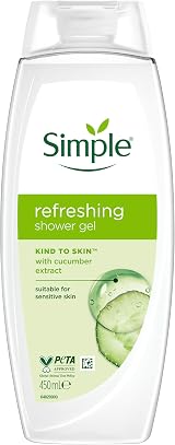 Simple Kind to Skin Refreshing Shower Gel 6x450 ml - Brand New