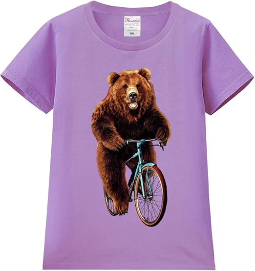 Amazon ノーブランド品 自転車にのる熊 クマ ライトパープル Xlサイズメンズ半袖tシャツ Tシャツ カットソー 通販 Amazon ノーブランド品 自転車にのる熊 クマ ライトパープル Xlサイズメンズ半袖tシャツ Tシャツ カットソー 通販