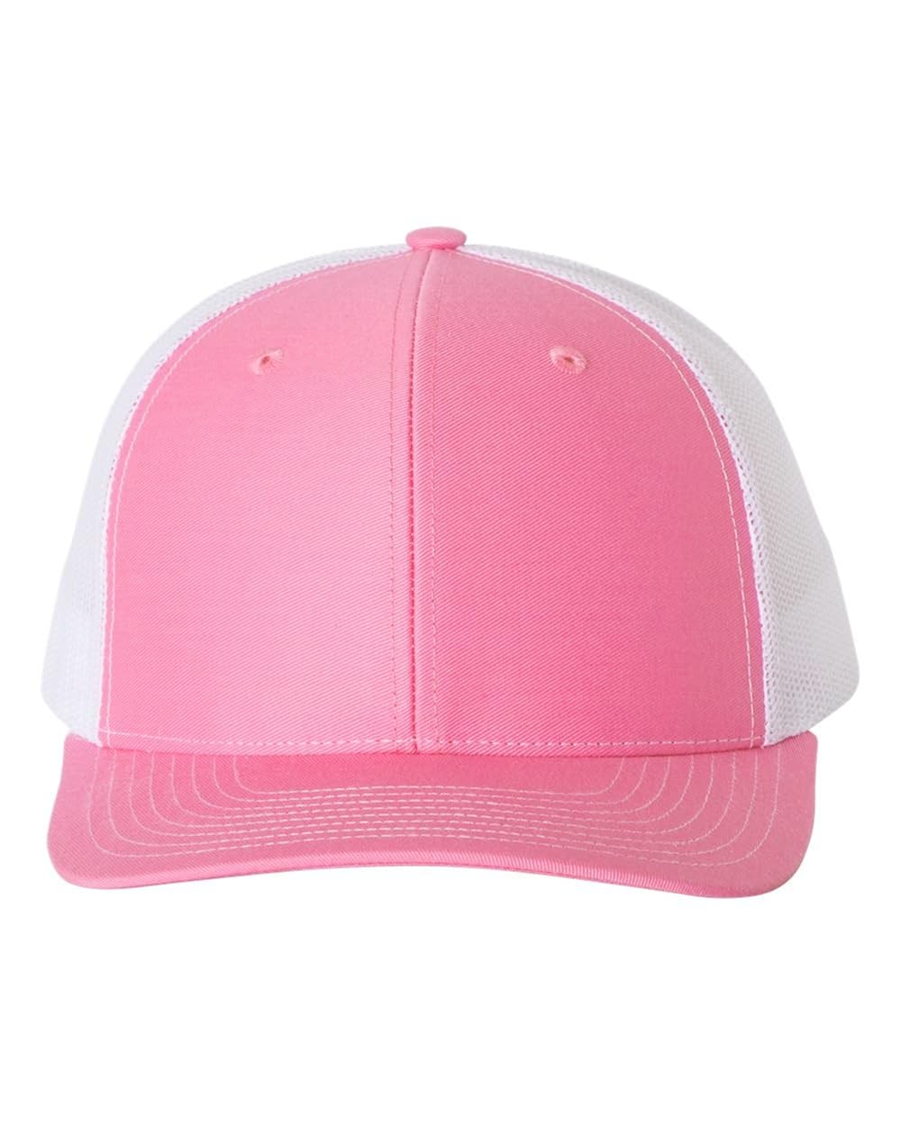 pink and white snapback hat