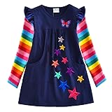 VIKITA Kid Girl Embroidery Dress Long Sleeve LH5808