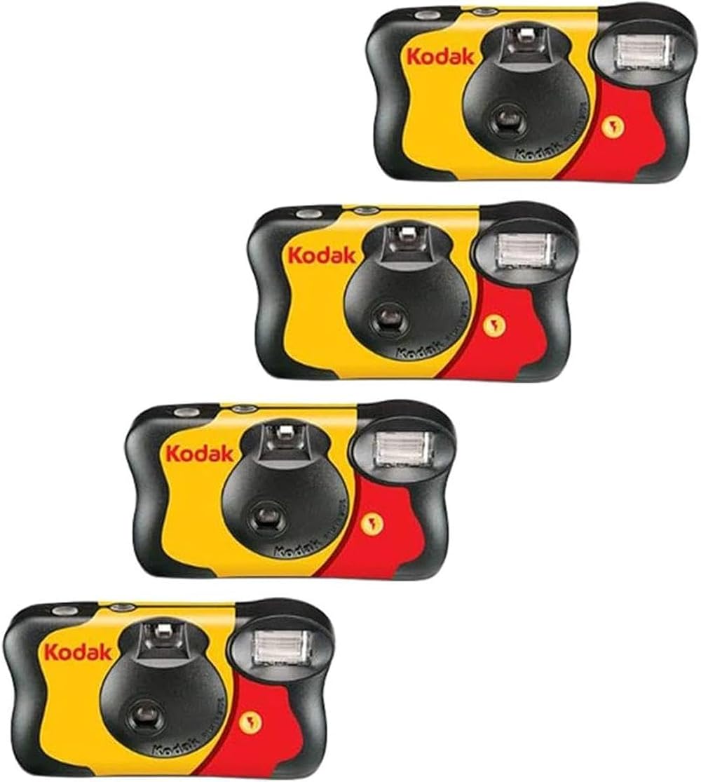 Kodak 4 x FunSaver Disposable Camera with Flash 800 ISO