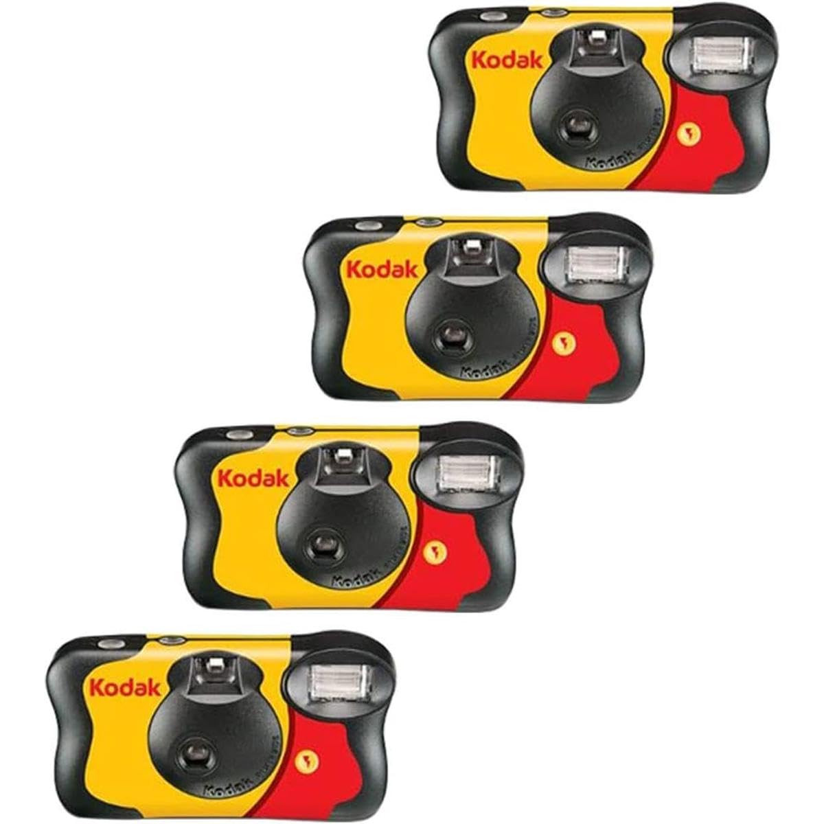 Photo 1 of Kodak Fun Saver 35mm One-Time-Use Disposable Camera with Flash, 27 Exposures, 4-Pack