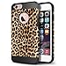 iPhone 6s Case, iPhone 6 Case, LOEV Slim Fit Shockproof Dual Layer Hybrid Protective Case, Tough Hard PC Armor & Soft Rubber Bumper Cover for Apple iPhone 6/6S - Leopard Print Pattern