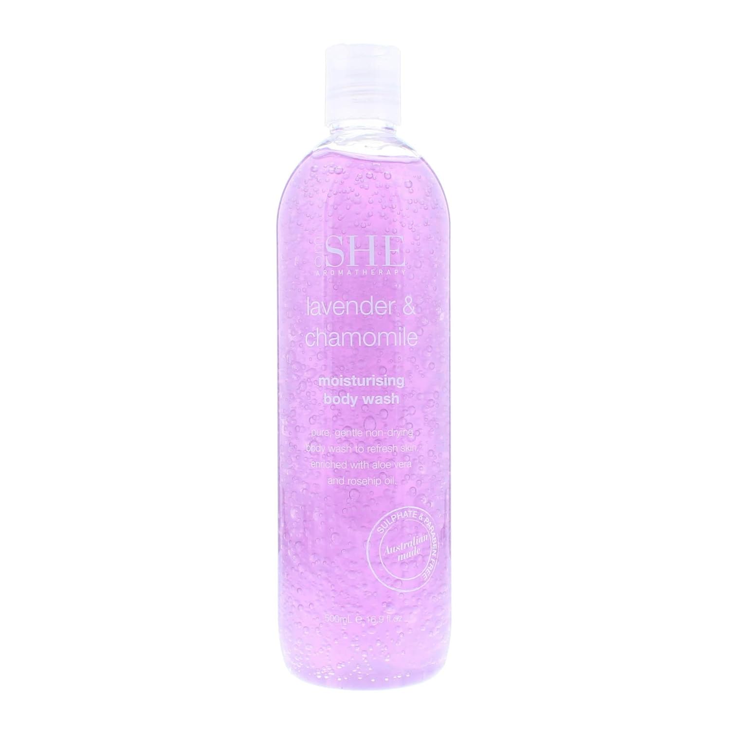 om SHE Aromatherapy Moisturizing Rosehip Oil Body Wash Ocean Mist : Beauty