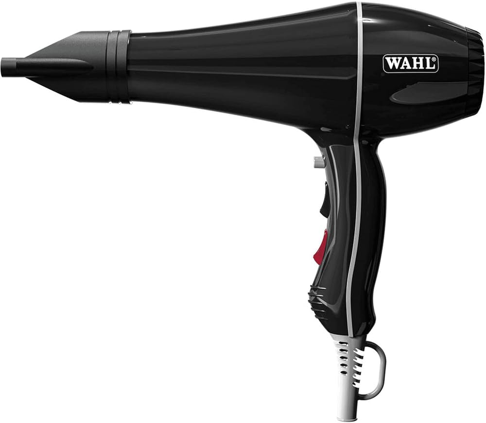 Wahl Powerdry 2000W Hair Dryer for Women Tourmaline Grille Cool Shot 2 Nozzles
