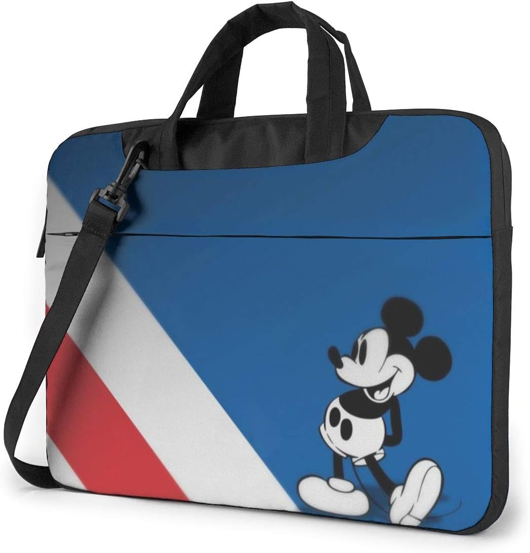 Mickey Mouse Laptop Sleeve Case Handheld One Shoulder Shockproof Oxford Protective Case/Notebook Computer Pocket Case/Tablet Briefcase Carrying Bag Compatible-13 Inch