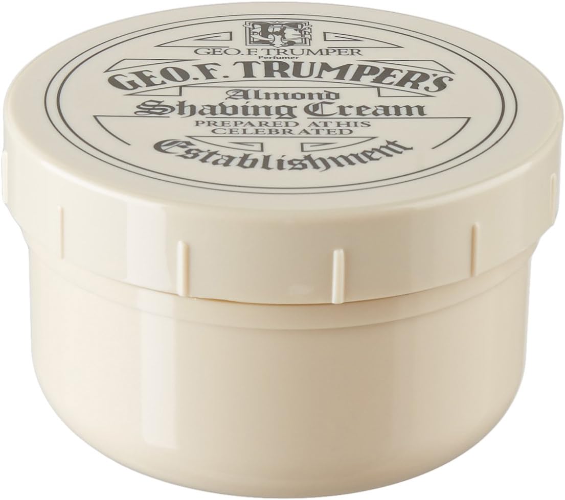 George Trumper Almond Oil Soft Shaving Cream 200g, Black, 200 g (Pack of 1)