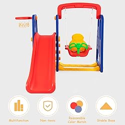 Costzon Toddler Long Slide Set, 3-in-1 Large