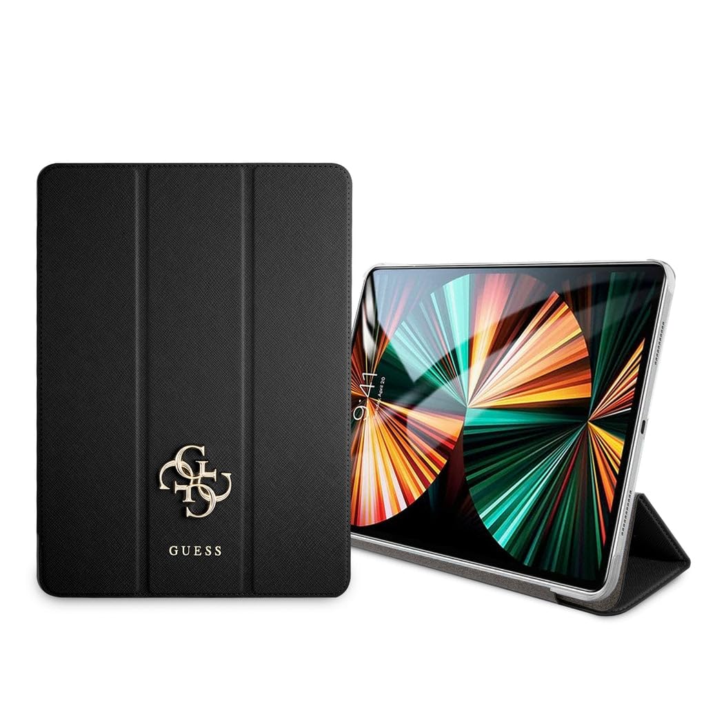 Guess GUIC11PUSASBK Book Cover for iPad 11 Inch 2021 Black Saffiano Collection