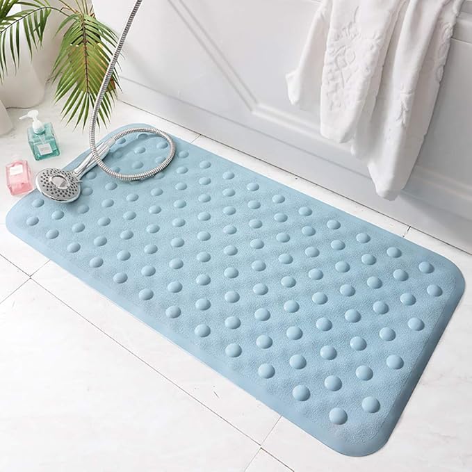 Bathroom Mat Blue, Bathroom Carpet Waterproof Comfortable Foot Feel Good Toughness Not Easily