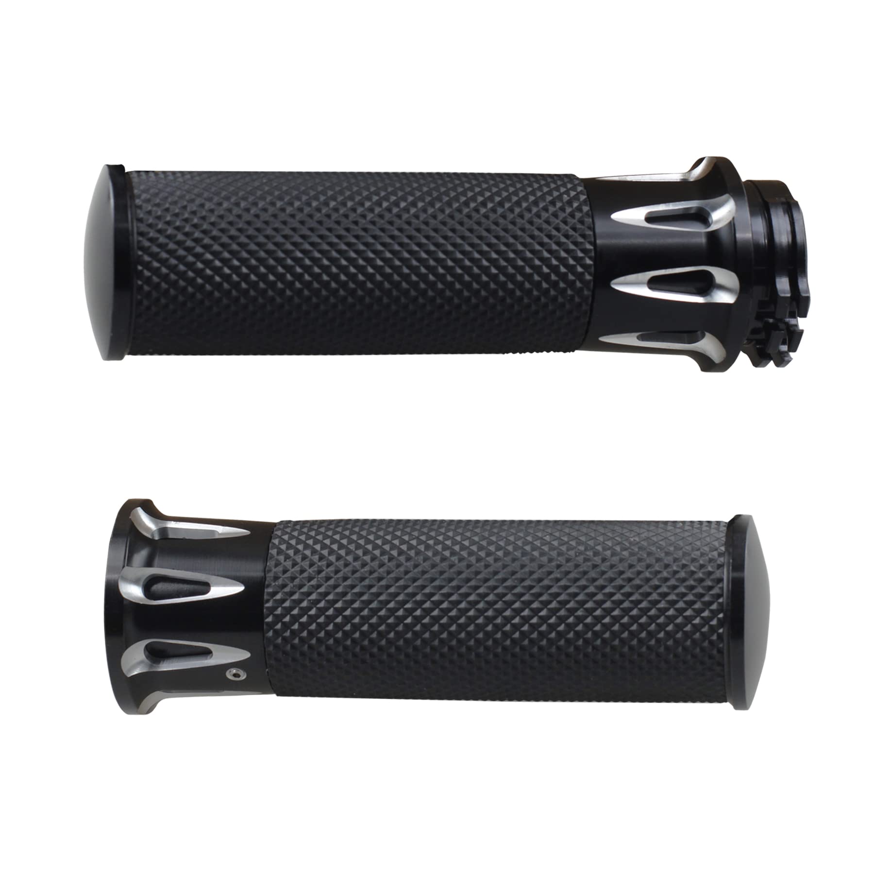 Photo 1 of NTHREEAUTO 1" / 25mm Handlebar Hand Grips Motorcycle Throttle Grip Universal Compatible with Harley Sportster Iron 883 Dyna Road Electra Glide Softail Touring