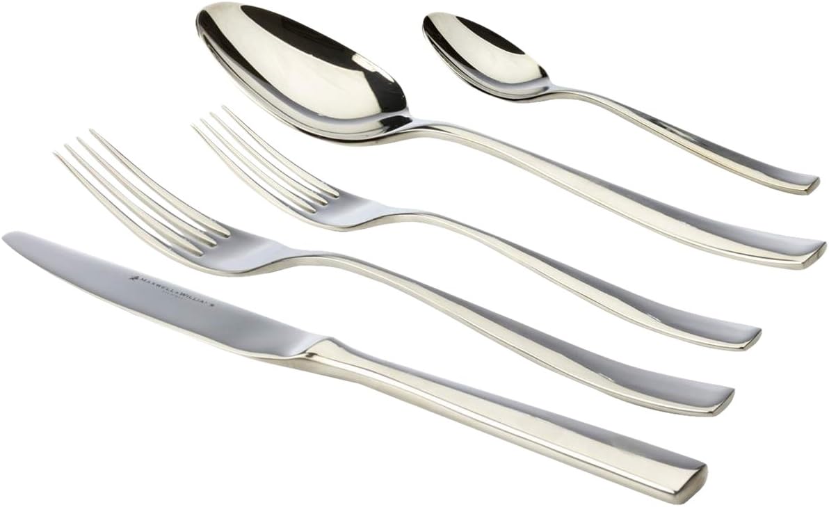 Maxwell & Williams Motion 20 Piece Cutlery Set, Stainless Amazon.ca
