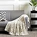 Cheer Collection Animal Print Faux Fur Blanket - Luxurious Fluffy Blankets for Couch & Bed - Machine Washable - 50