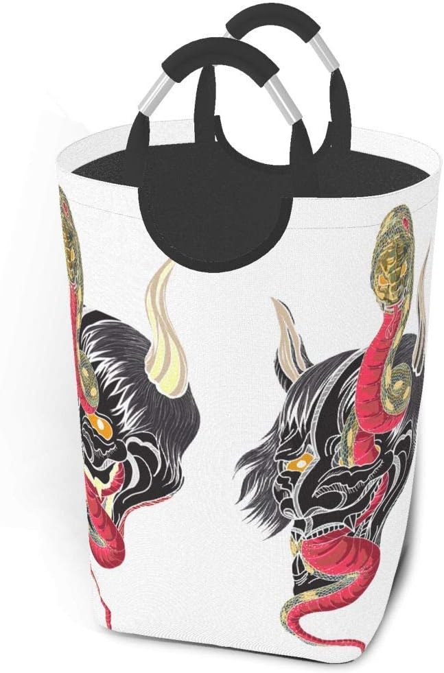 Liumt Calavera de Oni Dibujada a Mano enredada con Animales Animales