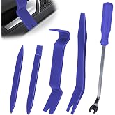 BFXM 5PCS Car Trim Removal Tool Kit, Plastic Pry Tool No-Scratch, Blue | Plastic Trim Removal Tool Kit, Auto Door Panel &amp; Audio Dashboard Clip Remover Tool for Interior Panel Door Clips Dismantling