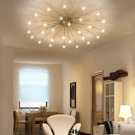 Jiangjie Plafonnier Led Plafonnier étoilé Ciel éclairage Créatif Simplicité Convient Pour Chambre Enfantss Room Restaurant Room Dress Up21lights