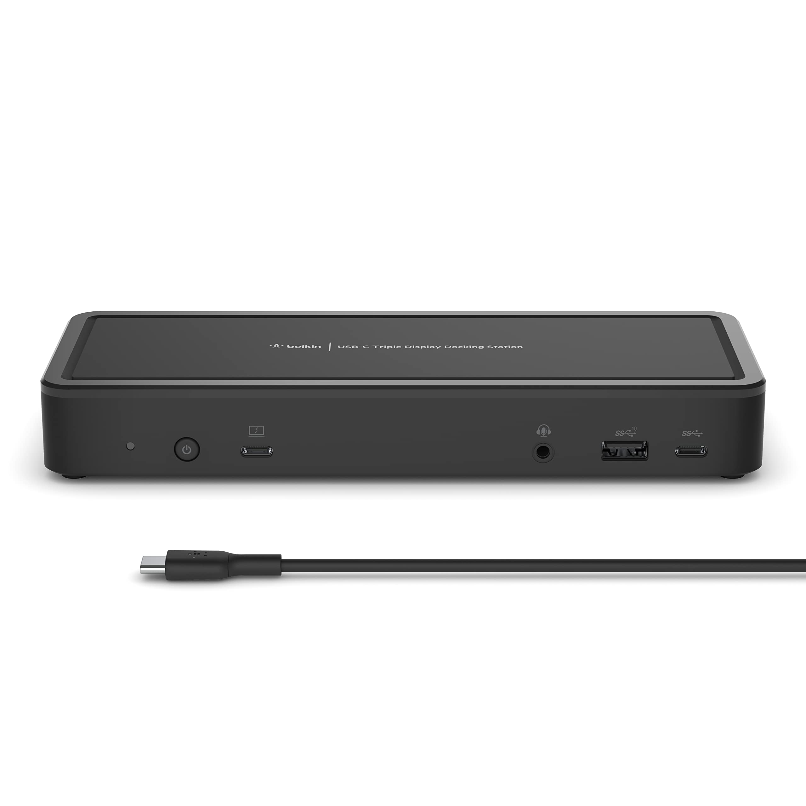 Belkin 14-port USB-C Docking Station, 65W Power Delivery, 4K Display, 2 HDMI and 2 DisplayPorts, 3 USB-C, 5 USB-A Ports, and 1 Gigabit Ethernet, Dock for Chromebook, Windows PCs, XPS and other