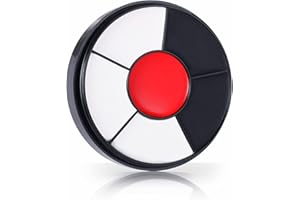 Go Ho Makeup Clown White Black Red Face Paint,3 IN 1 Colors Wheel for Clown Makeup Special Effects,Zombie Vampire Skeleton for Halloween Costume and Body Paint