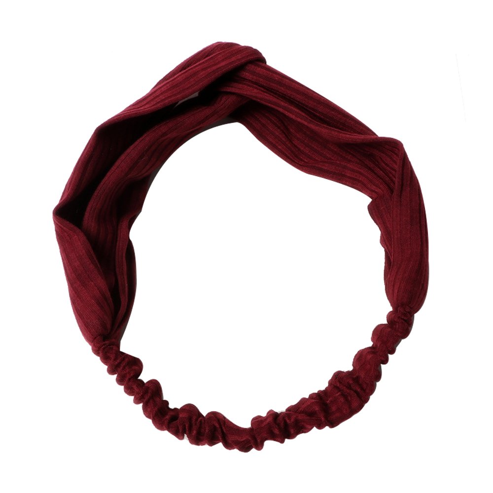 Headbands for Women for Running Summer Solid Color Criss Elastic Hair Bands Sport or Daily Hairband Turban