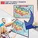 Handy Essentials Kids USA Map, Dry Erase Decal, Wall Decals [24 x 36 inches]