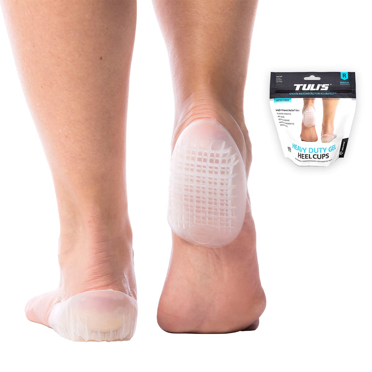 Tuli's Heavy Duty Gel Heel Cups Small (Under 40Kg)