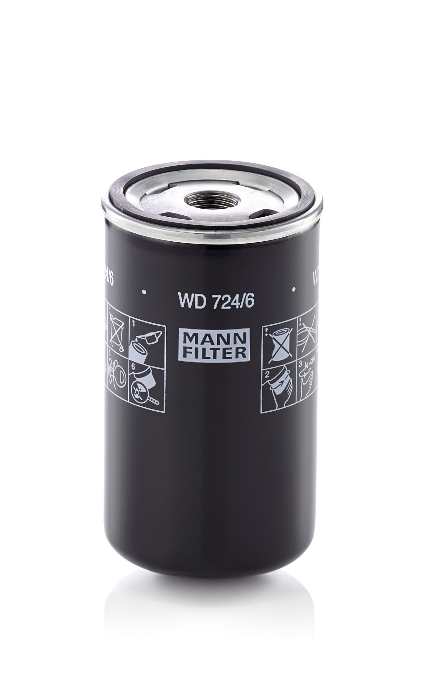 MANN-FILTER WD 724/6 Oil Filter Hydraulics filter - for Off-Highway Applications