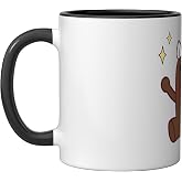 Unicorn Domo Ceramic Mug, Black/White, 11oz