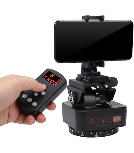 Tête Panoramique Motorisée ZTFON YT-1000 Avec Télécommande 2.4G - 360° Pour Smartphone & Appareil Photo