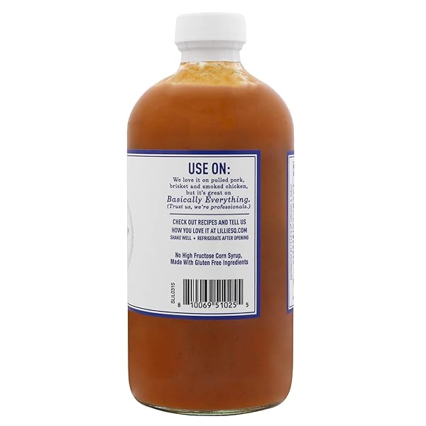 LILLIE’S Q – ZERO SUGAR CAROLINA BARBEQUE SAUCE, GOURMET CAROLINA, TANGY BBQ SAUCE WITH TOMATO VINEGAR, SUGAR-FREE, KETO-FRIENDLY, W/GLUTEN-FREE INGREDIENTS (16OZ)