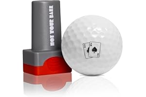ZEETY Golf Ball Stamp, Golf Ball Stamper, Self-Inking Golf Ball Stamp Marker to Identify Golf Balls, Golf Gift Golf Accessories for Men and Women Golfers