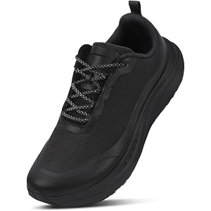 KESCOO Wide Toe Box Non Slip Work Shoes for Men Kitchen Chef Shoes Black | Food Service Kitchen Restaurant Chef Shoes, Cushio