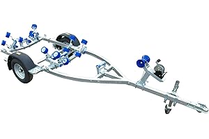 Aluminium Boat Small Trailer Inflatable Boat Trailer Portable Rubber Raft Beach Trolley