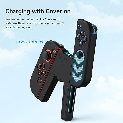 JINGDU Switch Joy-Con Charging Grip Compatible with Nintendo