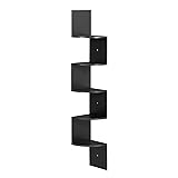 VASAGLE Corner Shelf Wall Mount, 5-Tier Floating