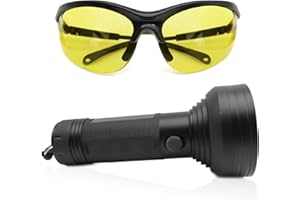 RBOKO AC UV Oil Dye Leak Detection Kit Includes Pro 68 LED Flashlight with UV Protective Glasses, Auto Air Conditioner Leak D