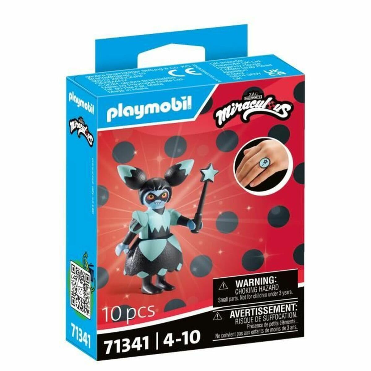 Playmobil 71341 Miraculous: Puppeteer, Tales of Ladybug and Cat Noir, collector’s item, gifting toy and fun imaginative role-play, playsets for children ages 4+