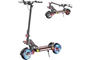 HLOIE V2 5600W Dual Motor Electric Scooter for Adults, 48V26AH Lithium Battery, Up to 45MPH, 55 Miles Range, Dual Suspension,