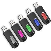 VICFUN 5 Pack 2GB USB Flash Drives USB 2.0 Flash Drive Slide Retractable USB Memory Stick 2G Data Storage