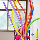 Long Balloons For Balloon Animals With Balloon Pump - 100pcs Balloon Animal Kit 260q Balloons For Twisting Magic Balloons, Assortment