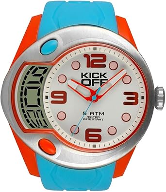 KICKOFF M8125.04 - Reloj, Correa de Goma Color Turquesa ...