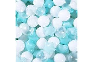 Realhaha Ball Pit Balls Non-Toxic Free BPA Soft Plastic Balls for Kids Ball Pit, Play Tent, Baby Playhouse, Pool, Birthday Party Decoration, 100 Balls for Toddler Boys Girls