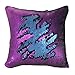 Play Tailor Sequin Pillow Cover Cushion Covers 16x16in Flip Sequins Decorative Throw Pillow Case, Navy Blue and Purple