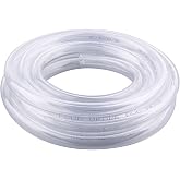 DERNORD PVC Tubing 3/8"ID X 1/2"OD Flexible Clear Vinyl Hose 10 Feet for Food Grade