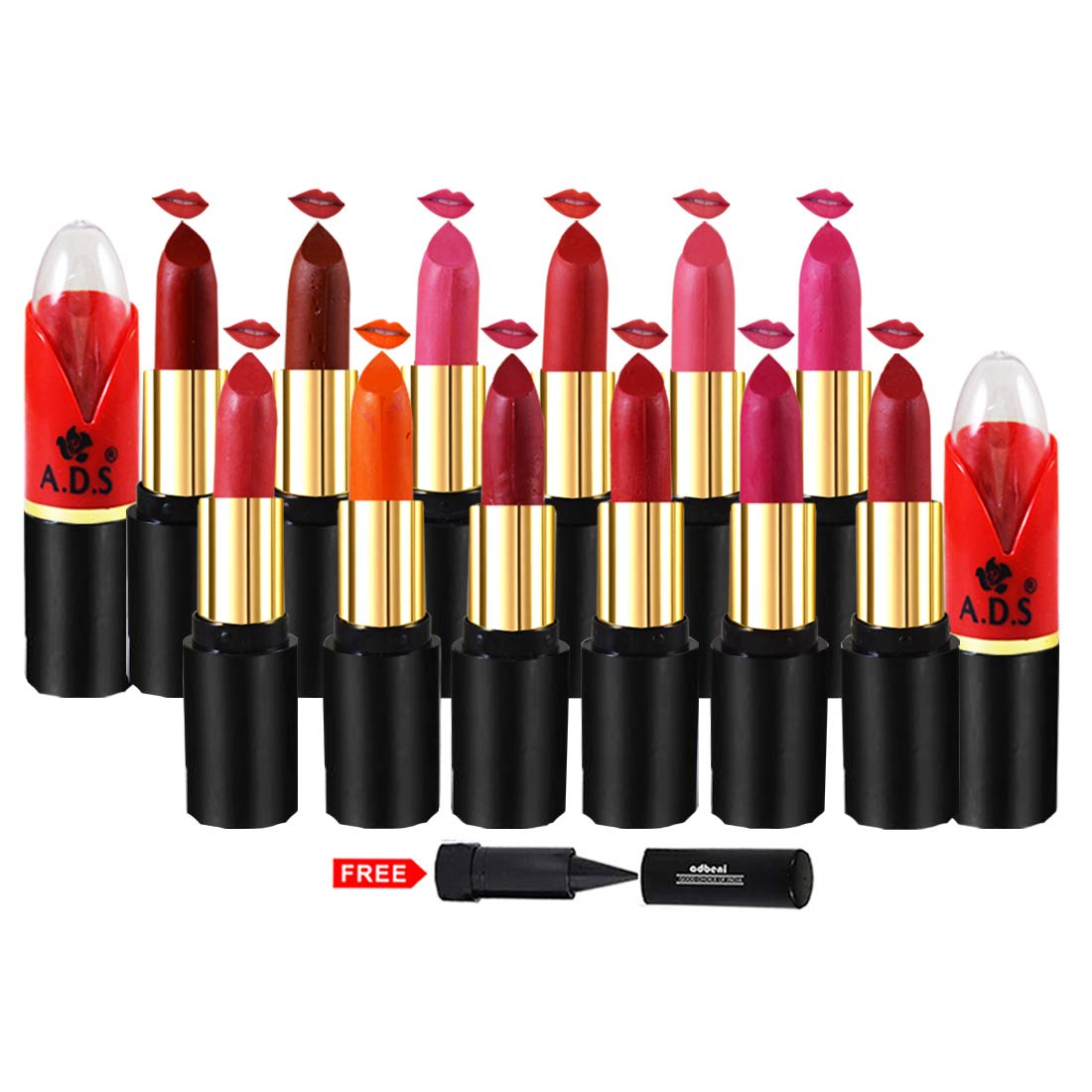 pack of 12 lipsticks