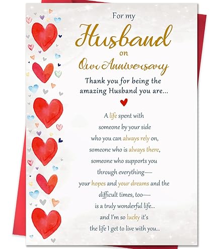 Emily Gift Jahrestagskarte Für Ehemann – „Excellent Husband Would Marry Again“, 12,7 X 17,8 Cm